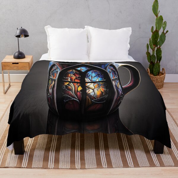 Item preview, Stained Glass Serenity Mug - Gothic Glow Design designed and sold by ShadowAndSlate.
