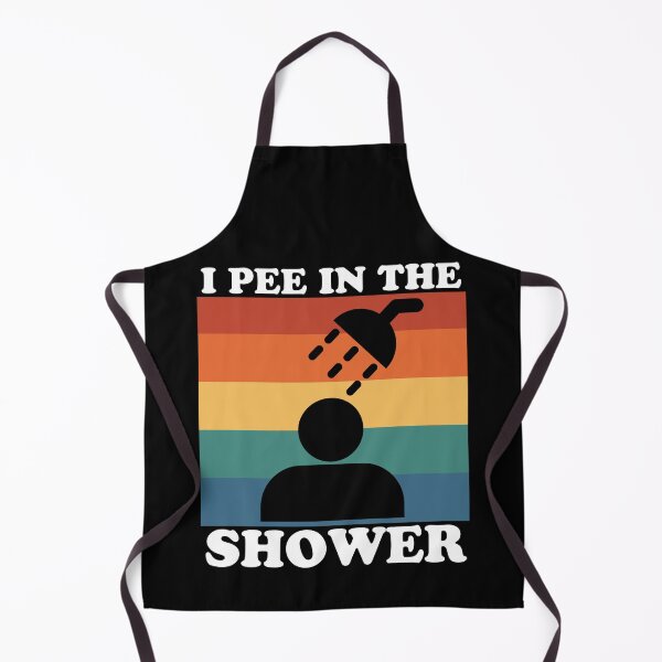 Item preview, I Pee In The Shower - Funny Retro Vintage Sunset Shower Confession Humor designed and sold by Sunserize Designs.