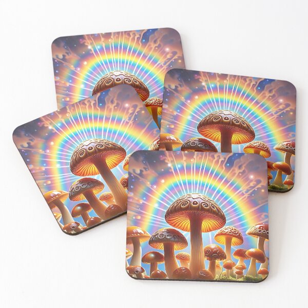 Item preview, Happy Mushroom Rainbows designed and sold by OZTMAN.