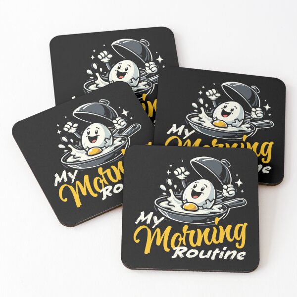 Item preview, My Morning Routine - Funny Egg Lover designed and sold by Scaryzz.
