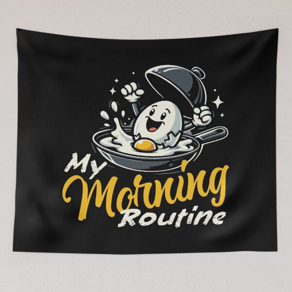Item preview, My Morning Routine - Funny Egg Lover designed and sold by Scaryzz.