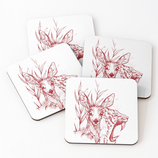 Item preview, Deer & Tiger Inky Art designed and sold by FarieArt.