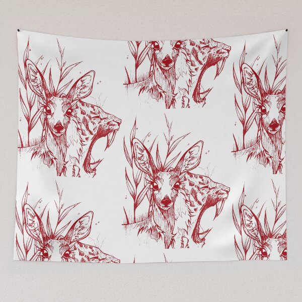 Item preview, Deer & Tiger Inky Art designed and sold by FarieArt.
