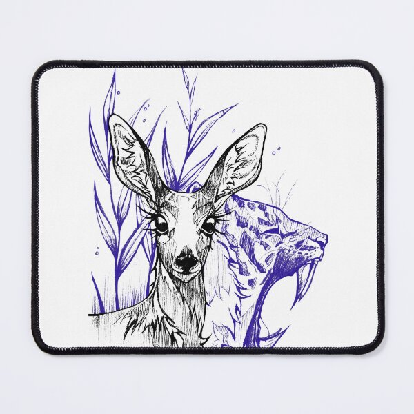 Item preview, Deer and Tiger Illustration  designed and sold by FarieArt.