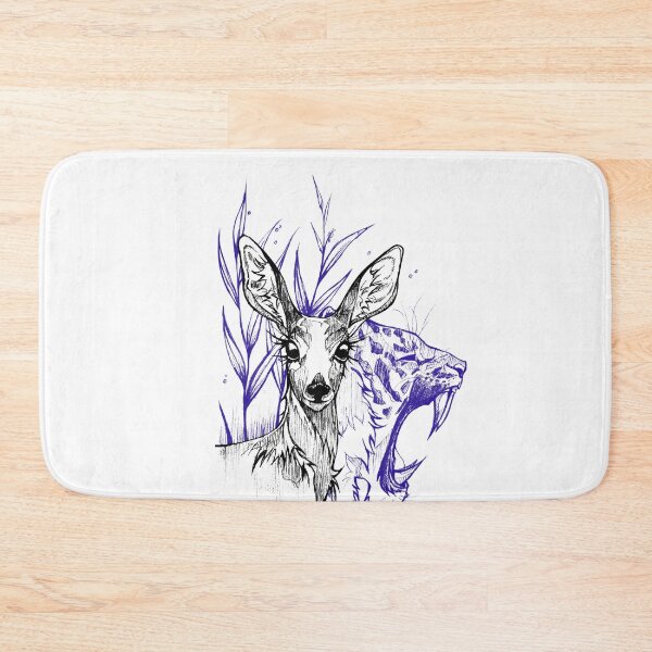 Item preview, Deer and Tiger Illustration  designed and sold by FarieArt.