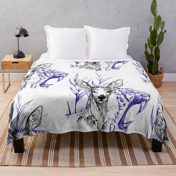 Item preview, Deer and Tiger Illustration  designed and sold by FarieArt.