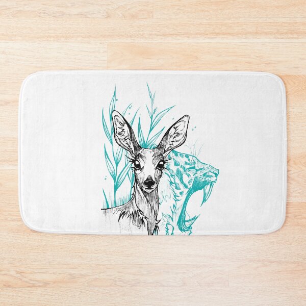 Item preview, Deer & Tiger Illustration  designed and sold by FarieArt.