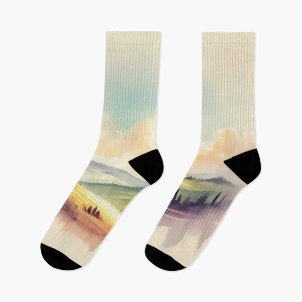 Item preview, Pastel Morning In Tuscany Hills designed and sold by Visual Nomad Club.