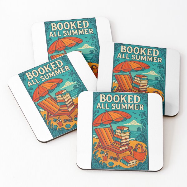 Item preview, Booked All Summer - Retro Beach and Books Design designed and sold by Lacritsa .