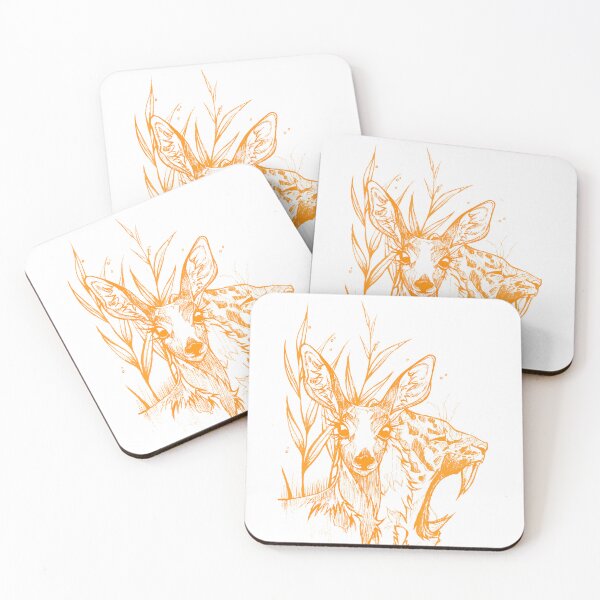 Item preview, Deer & Tiger Inky Art designed and sold by FarieArt.