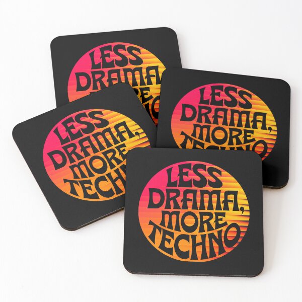 Item preview, Less Drama More Techno – Goods for DJs, Ravers, and Electronic Music Fans designed and sold by paulo silveira.