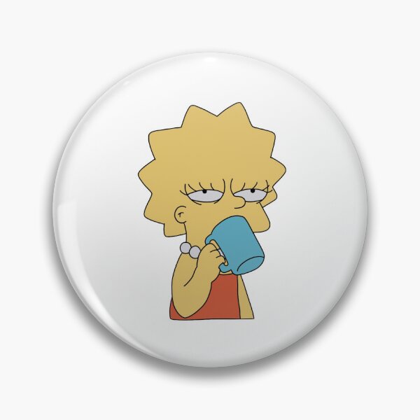 Item preview, Tired Lisa Simpson Drinking Coffee designed and sold by WillowTreeArt.