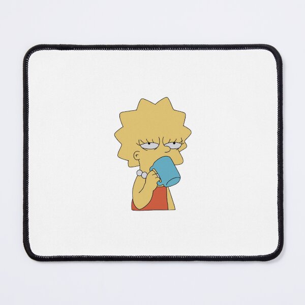 Item preview, Tired Lisa Simpson Drinking Coffee designed and sold by WillowTreeArt.