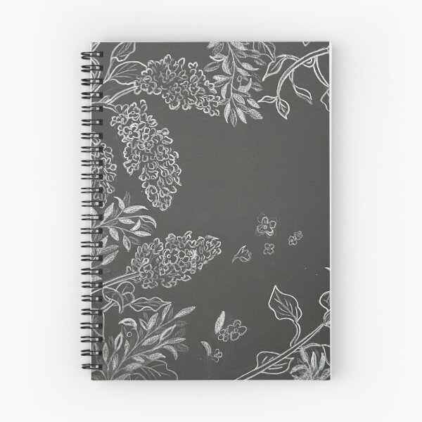Item preview, Black and white lilac pattern designed and sold by dreamtravel.