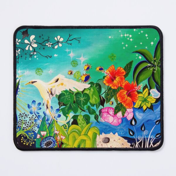 Item preview, Original art, Imaginary tropical landscape designed and sold by GabiVitryArt.