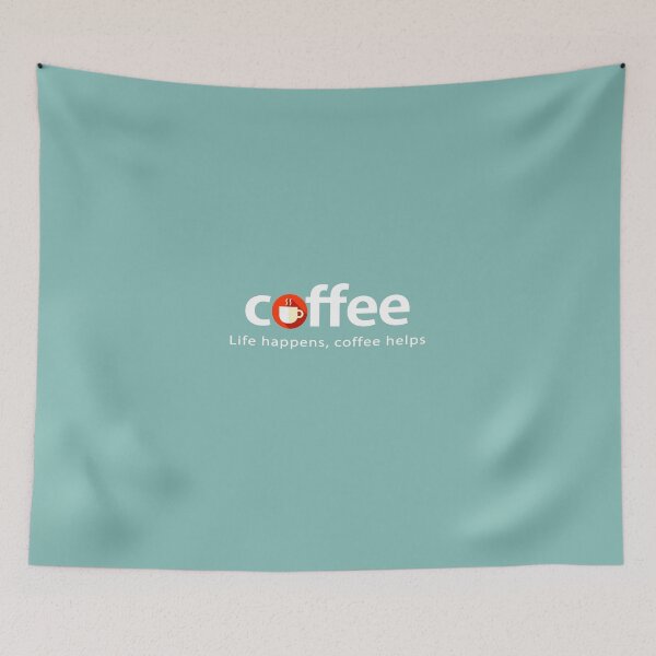 Item preview, Life happens, coffee helps  designed and sold by Vanich-Panich.
