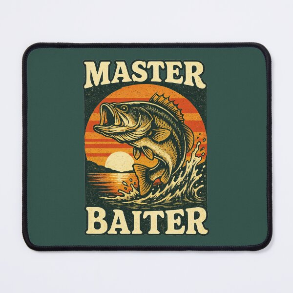 Item preview, Master Baiter – Funny Vintage Fishing Pun Design designed and sold by Victor Shadehorn.