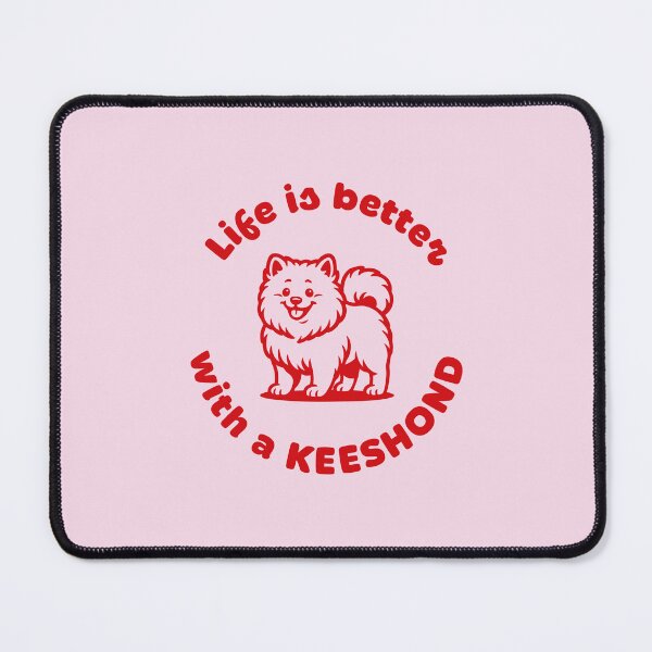 Item preview, Life Is Better with a Keeshond Puppy – For Dog Lovers and Fluffy Fans designed and sold by GosiaArtGarden.