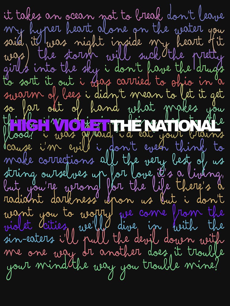 High Violet lyrics Pullover Hoodie