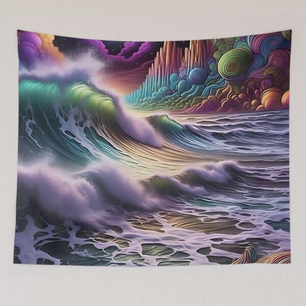 Item preview, Psychedelic Rough Ocean designed and sold by OZTMAN.