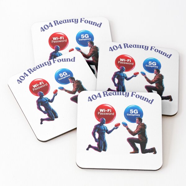 Item preview, Wi-Fi vs 5G - Matrix Cyberpunk Meme Design (Red Pill Blue Pill Parody designed and sold by azersan.