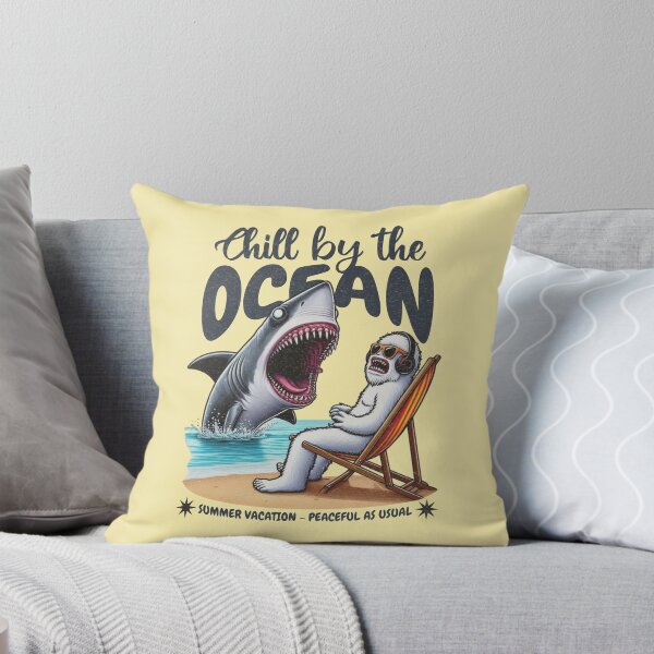 Item preview, CHILL BY THE OCEAN - SHARK AND THE YETI - PEACEFUL VACATION designed and sold by justyna-s28.