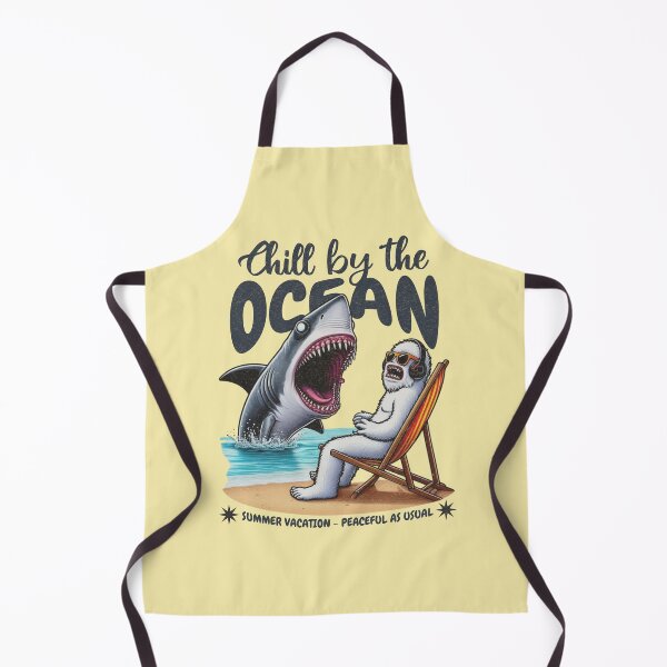Item preview, CHILL BY THE OCEAN - SHARK AND THE YETI - PEACEFUL VACATION designed and sold by justyna-s28.