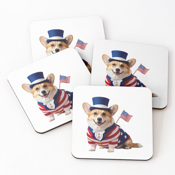 Item preview, American Flag and Corgi designed and sold by Corgi Headquarters .