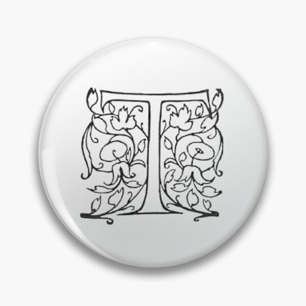 Item preview, Decorative Dropcap Typography Letter T designed and sold by HawthorneFlame.