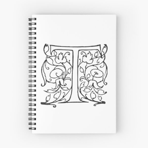 Item preview, Decorative Dropcap Typography Letter T designed and sold by HawthorneFlame.