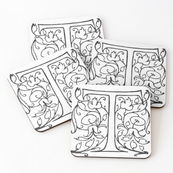 Item preview, Decorative Dropcap Typography Letter T designed and sold by HawthorneFlame.