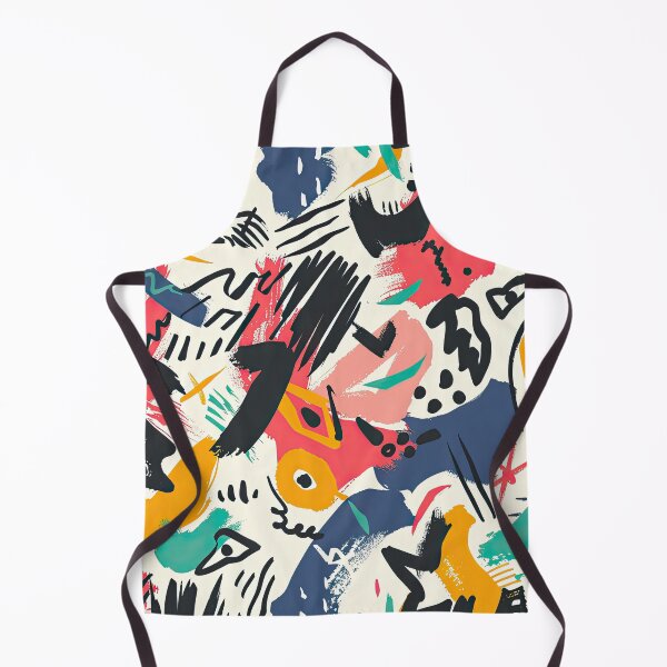 Item preview, Colorful Abstract Expressionism Pattern – Modern Artistic Brush Strokes designed and sold by YourPrettyHome.