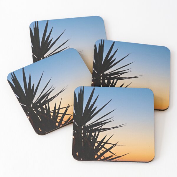 Item preview, Palm tree before dawn – Tropical contrast in the first light of day designed and sold by beatbieri.ch.