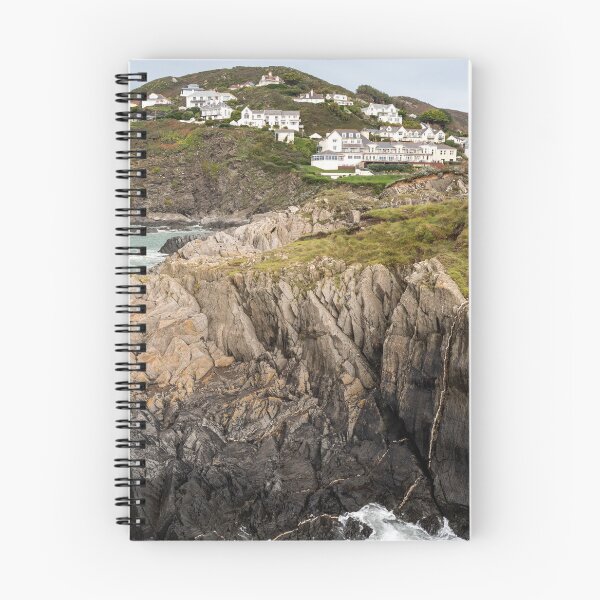 Item preview, Woolacombe rocks and hotel designed and sold by lowtidecreative.