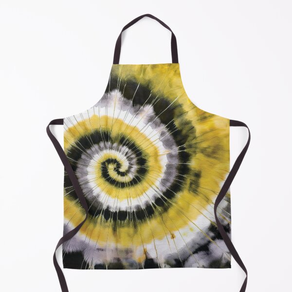 Item preview, Tiedye swirl classic swirl pattern in yellow and black watercolor, Tiedye pattern, yellow and black tiedye design, bohemian eclectic organic abstract style designed and sold by navitalidesign.