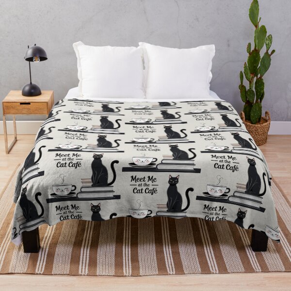 Item preview, Cat Coffee Books "Meet Me At Cat Cafe!" Retro designed and sold by Zini-ArtStudio.