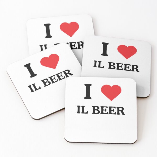 Item preview, I heart IL beer Illinois beer lover craft beer drinker designed and sold by snowry.