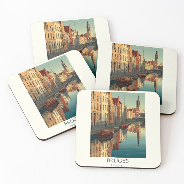 Item preview, Bruges Poster Print – Romantic Reflections & Medieval Beauty designed and sold by TuncGK.
