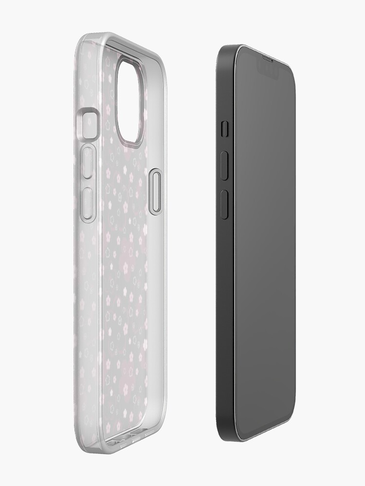 Alternate view of Cherry Blossom Season in Black and Rose iPhone Case