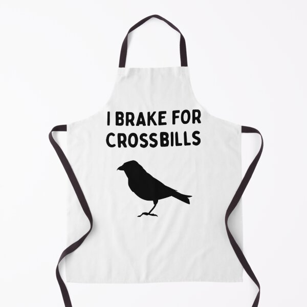 Item preview, Funny Bird Watching (I Brake For Crossbills) / Gift for Bird Lovers, Gift for Birdwatchers & Ornithologist - Black designed and sold by SabbaticalSteve.