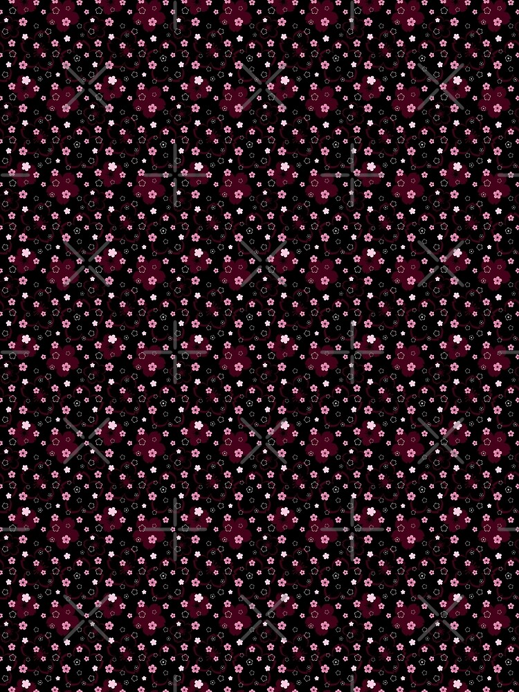 Cherry Blossom Season in Black and Rose by Sarinilli