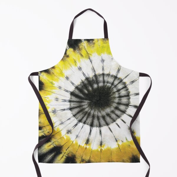 Item preview, Tiedye swirl classic swirl pattern in yellow and black watercolor 2, Tiedye pattern, yellow and black tiedye design, bohemian eclectic organic abstract style designed and sold by navitalidesign.
