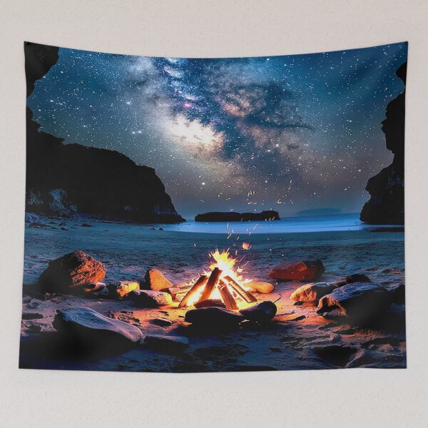 Item preview, Celestial Campfire Under the Milky Way designed and sold by Exodoi.