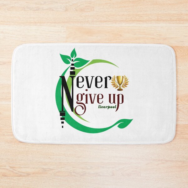 Item preview, Never Give Up Liverpool Shirt – YNWA Football Fan Tee – Motivational Soccer Quote T-Shirt designed and sold by VibeVault12.