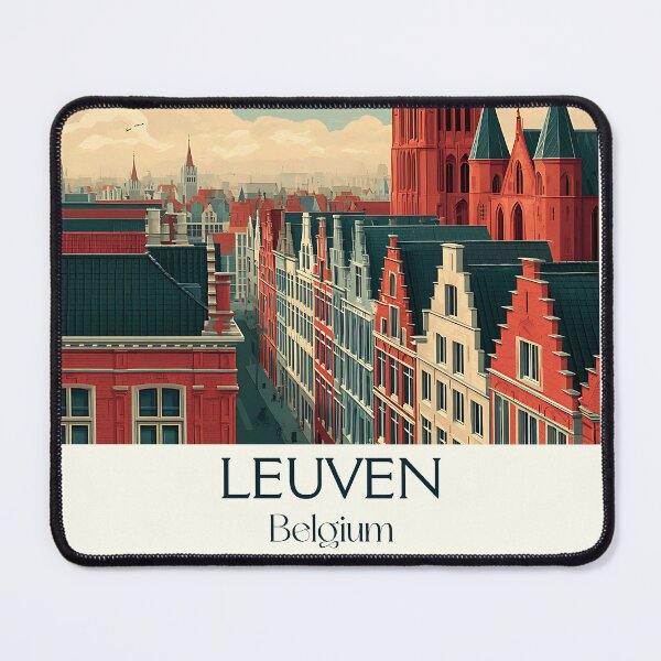 Item preview, Leuven Poster Art – Soaring Spires & Student City Charm designed and sold by TuncGK.