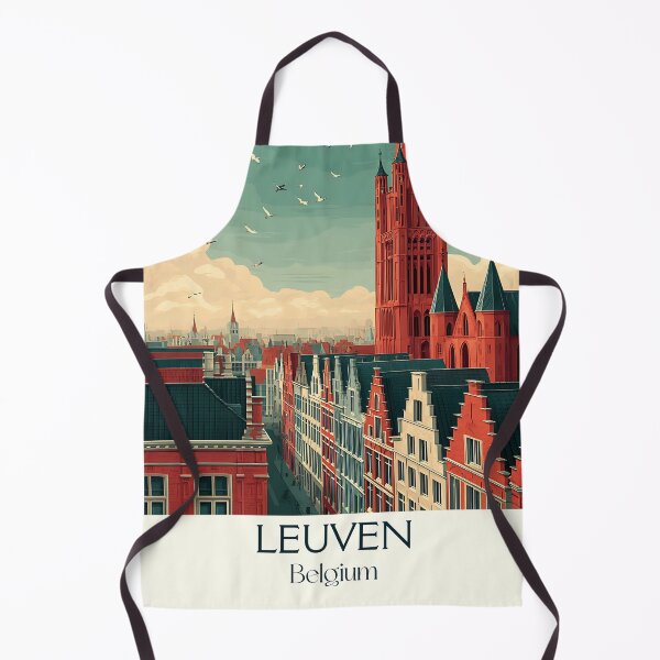 Item preview, Leuven Poster Art – Soaring Spires & Student City Charm designed and sold by TuncGK.