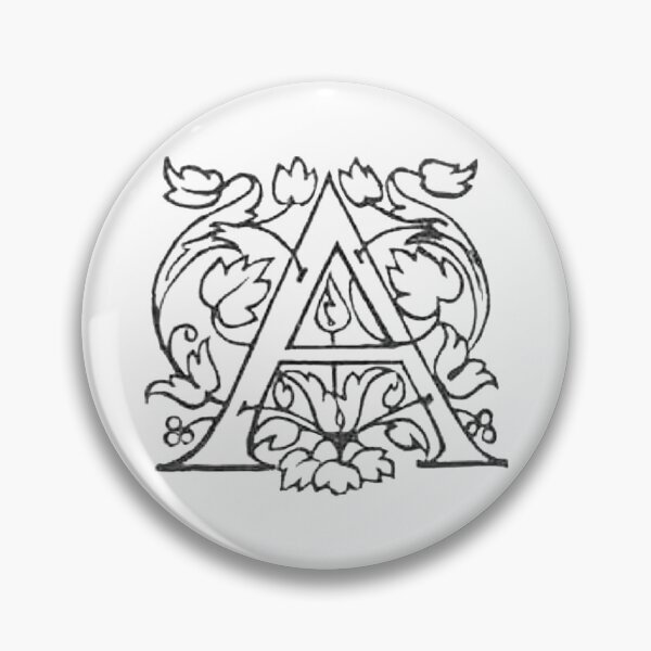 Item preview, Decorative Dropcap Typography Letter A designed and sold by HawthorneFlame.