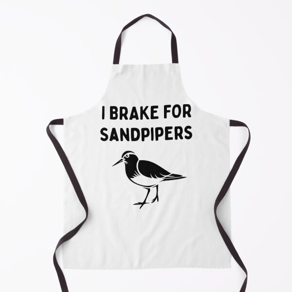 Item preview, Funny Bird Watching (I Brake For Sandpipers) / Gift for Bird Lovers, Gift for Birdwatchers & Ornithologist - Black designed and sold by SabbaticalSteve.