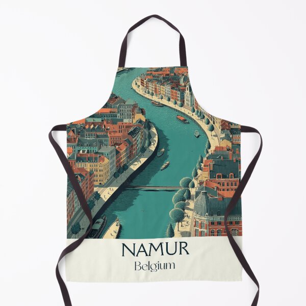 Item preview, Namur River Poster – Sunset Curves & Serene Horizons designed and sold by TuncGK.