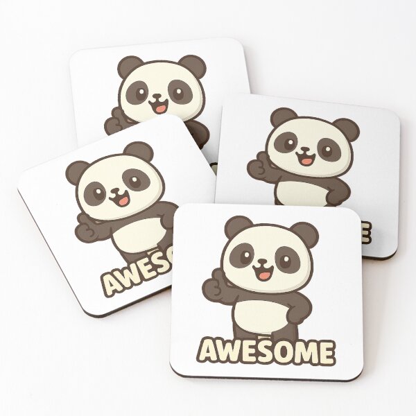 Item preview, Cute Thumbs Up Panda – Awesome Positive Vibes designed and sold by AWB-Apo11o.